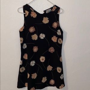 Joule Black Floral Dress